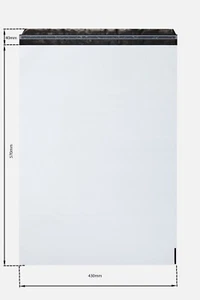 150 x PE VERSANDTASCHE COEX 430 x 570 + 40 mm 50 µ - Bild 1 von 3