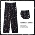 Cute Wide-legged Trousers High Waisted Imitation Cotton Pajama Pants  Women