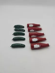 HEINZ Pickle Pin Tomato Ketchup Bottle & Lot of 10 - Picture 1 of 3