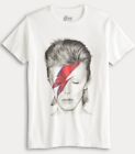 David Bowie Aladdin Sane Portrait Mens White T Shirt Size XL