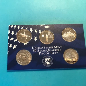 1999 S State Quarters Set Proof 5 Coins FREE SHIP ***SEE PICS - Picture 1 of 2