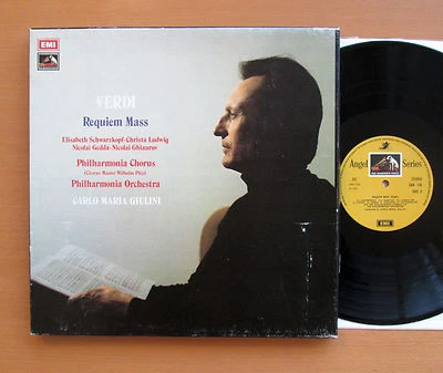 SLS 909 Verdi Requiem Mass Schwarzkopf Ludwig Giulini 2xLP Angel Box Set NM/VG - Image 1 of 4