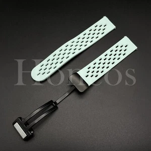 Banda de reloj de goma de silicona 20 22 mm L/bl magnética liberación rápida se adapta a Huawei - Imagen 1 de 5