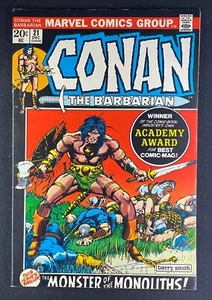 Cubierta de marco de fotos Barry Windsor-Smith Conan el Bárbaro (1970) #21 en estado bastante bueno (8,0) - Imagen 1 de 2
