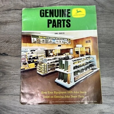 Vintage 1965 John Deere Tractors Genuine Parts Sales Catelog Brochure See Pics - Image 1 of 4