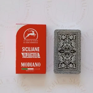 CARTE DA GIOCO MODIANO SICILIANE PLATINUM PLASTICA (300215) - Foto 1 di 4