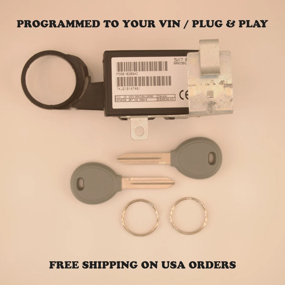 2001-2006 Jeep Wrangler 2002-2004 Liberty Immobilizer 56010209AC Plug & Play - Image 1 of 4