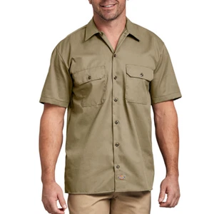 Dickies Men's 1574 Short Sleeve Casual Original Fit Button Up Work Shirt - Picture 1 of 74