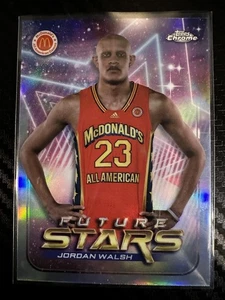 2022 Topps Chrome McDonald's All American #FS-9 Jordan Walsh Future Stars Refrac - Picture 1 of 2