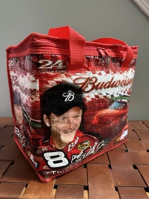 2005 Dale Earnhardt Jr Budweiser COOLER -24 latas isoladas bolsa lateral macia Nascar  - Imagem 1 de 4