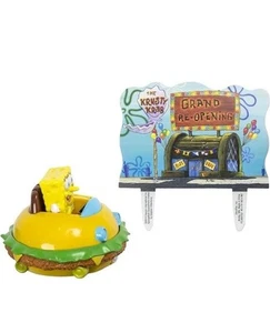 DecoPac SpongeBob Squarepants Krabby Patty Birthday Cake Topper New 6086 - Picture 1 of 4