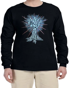 Camiseta Manga Larga Diseño Gráfico Calavera Árbol Diseño Calavera Manga Larga Camisa Regalo - Imagen 1 de 3