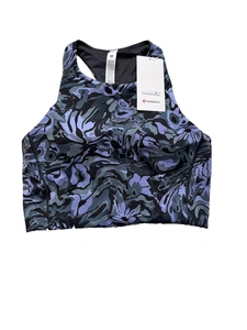 Lululemon Swift Speed Cropped Tank Top *B/C Cup Flower Meld Multi Size 12 - Picture 1 of 9