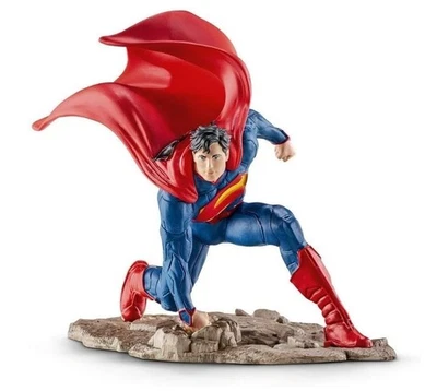 Superman DC JLA #10 (2016 NUEVO OOP) #22505 Schleich 4,5" pintado a mano CAJA DAÑADA Foto 1 de 4