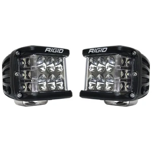 Rigid 262313 D-SS PRO Driving White Square LED Lights Pair Kit Black Aluminum - Picture 1 of 9