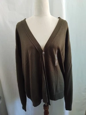 Новый Anya Hindmarch uniqlo женщин зеленый шерсти вязаный кардиган большой  - Изображение 1 из 4