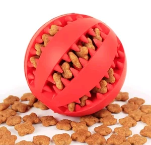 3 piezas bola de juguete para perros bola de entrenamiento para masticar dientes bola de limpieza ayuda para la dentición - Imagen 1 de 4