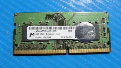 Dell 5584 Micron 8GB 1Rx8 PC4-2400T Memory RAM SO-DIMM MTA8ATF1G64HZ-2G3E1 - Image 1 of 2