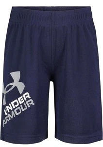 New Boy's Under Armour Prototype Logo Shorts - Midnight Navy Size 6 - NWT - Picture 1 of 3