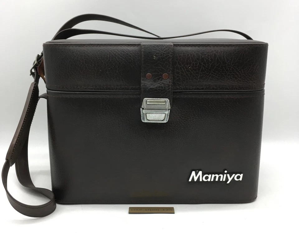 ¡Raro! Estuche rígido de cuero genuino original Mamiya para RZ67 RB67 M645 de JAPÓN Foto 1 de 4