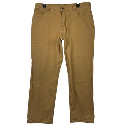 Carhartt Rugged Flex Relaxed Fit 36x30 Canvas Work Pants Khaki BN2517M *Read - Image 1 of 4