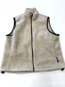 Woolrich Polartech Beige Fleece Vest Men's Size L - Picture 1 of 10