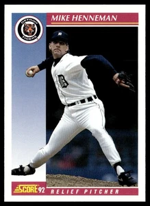 1992 Score Mike Henneman Detroit Tigers #217 - Picture 1 of 2