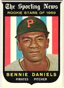 1959 Topps - Rookie Stars Bennie Daniels #122 Corner Crease - Bild 1 von 2
