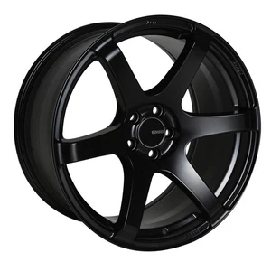 Enkei Wheels Rim T6S 18x8.5 5x114.3 ET50 72.6CB Black Paint - Picture 1 of 3