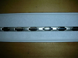 Mens Stainless Steel Bracelet Two Tone Made in USA 9622/Z/C $119.00 - Picture 1 of 3
