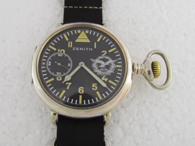 Reloj Zenith Laco Aviator RLM Reich Luftwaffe Ministerial Segunda Guerra Mundial suizo plateado para hombre Foto 1 de 4