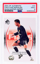 2004 SP AUTHENTIC MANCHESTER UNITED CRISTIANO RONALDO #37 PSA 9