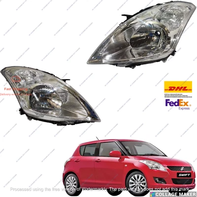 35321M74L01 & 35121M74L01 Headlight Pair FitFor Suzuki Swift 2011-2017 Model Oem - Image 1 of 4