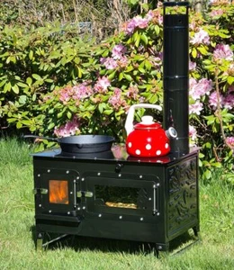 Garten-Herd Gartenküche "Rosalie" Außenküche Zeltofen Gulaschkanone Te ... - Bild 1 von 12
