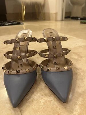 Tacones altos Valentino Rock azul Sin cordones talla 38,5 Foto 1 de 4