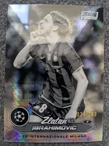 2023-24 TOPPS STADIUM CLUB CHROME UEFA ZLATAN IBRAHIMOVIC BLACK AND WHITE/299 - Picture 1 of 1