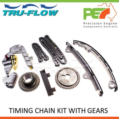 Nuevo * TRU FLOW * Kit de cadena de distribución con engranajes para Nissan X-Trail T30 2,5 L QR25DE Foto 1 de 4