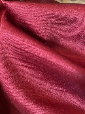 Tela lisa decorativa roja - peso medio - 58” de ancho por yarda por yarda Foto 1 de 4