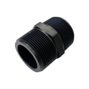Banjo Short Poly Nipple Pipe Fitting 1-1/2" - NIP150-SH - Picture 1 of 5