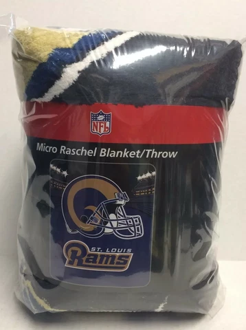 Vintage St Louis Rams Blanket 50"X60"  Micro Raschel Throw Blanket Cover