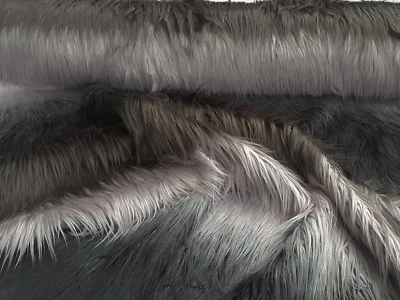 Webpelz Langhaar kuscheliges Kunstfell Stoff Deko Teppich 3875-001 gestreift - Bild 1 von 4