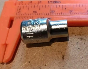 BRITOOL DH219 MADE IN ENGLAND 22 AF / 7/32 ON 1/4 DRIVE SOCKET 6 POINT - Picture 1 of 5
