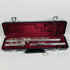 Jupiter JFL 511- II Straight Head Flute Silver Plated Student + Case Taiwan EUC - Picture 1 of 8