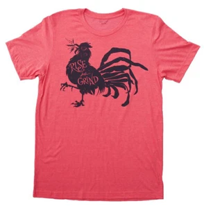 Rise and Grind Heather Red T-Shirt - Picture 1 of 6