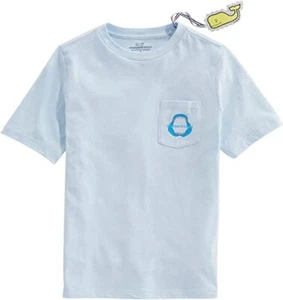 Vineyard Vines Boys' Glow-In-The-Dark Shark Jaw Pocket Tee Size L(16) NWT - Picture 1 of 3