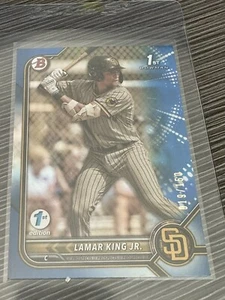 2022 Bowman Draft 1st Edition Lamar King Jr #BD-143 Blue Foil #19/150 - Picture 1 of 1