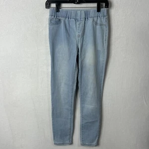 Cat & Jack Youth Girl's Mid-Rise Pull-On Jeggings Size 14 Large Blue Vintage - Picture 1 of 6