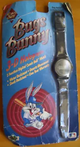 RELOJ HOLOGRÁFICO 3D COMIC BALL 1990 VINTAGE "BUGS BUNNY" LOS ANGELES DODGERS - Imagen 1 de 5