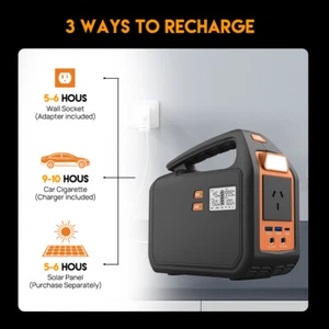 New Portable Power Station Solar Generator Home Backup Camping Emergency - Picture 1 of 14