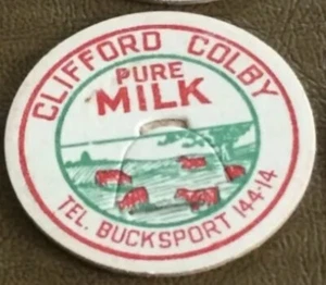 Vintage Clifford Colby Bucksport, Maine Milk Caps 1950’s - Picture 1 of 2
